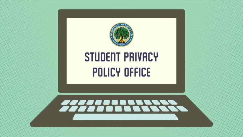 Laptop screen showing the U.S. Department of Education Student Privacy Policy Office related to FERPA requests
